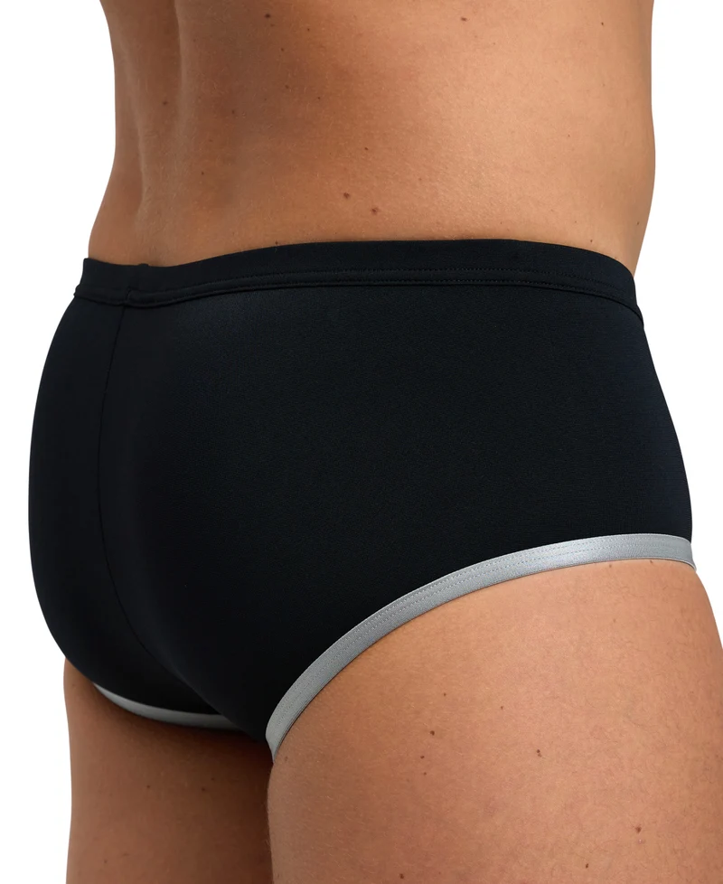 Arena Herren ONE 12 cm Swim Brief Biglogo Black-Silver