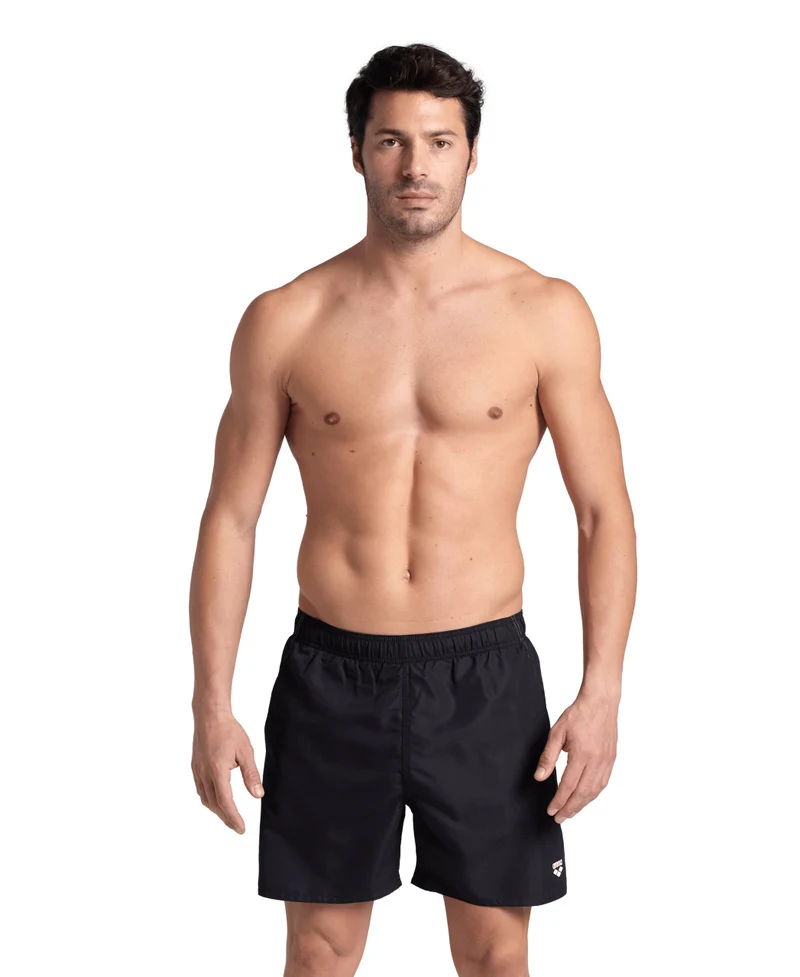Arena Herren Fundamentals R Boxer Beach Shorts Black-White