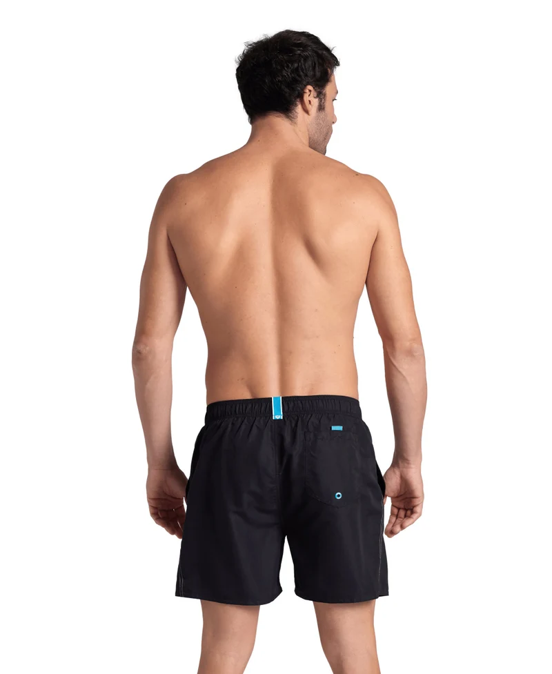 Arena Herren Fundamentals R Boxer Beach Shorts Black-White