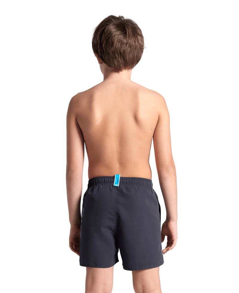 Arena Boys Fundamentals Logo R Boxer Beach Short Asphalt-Water