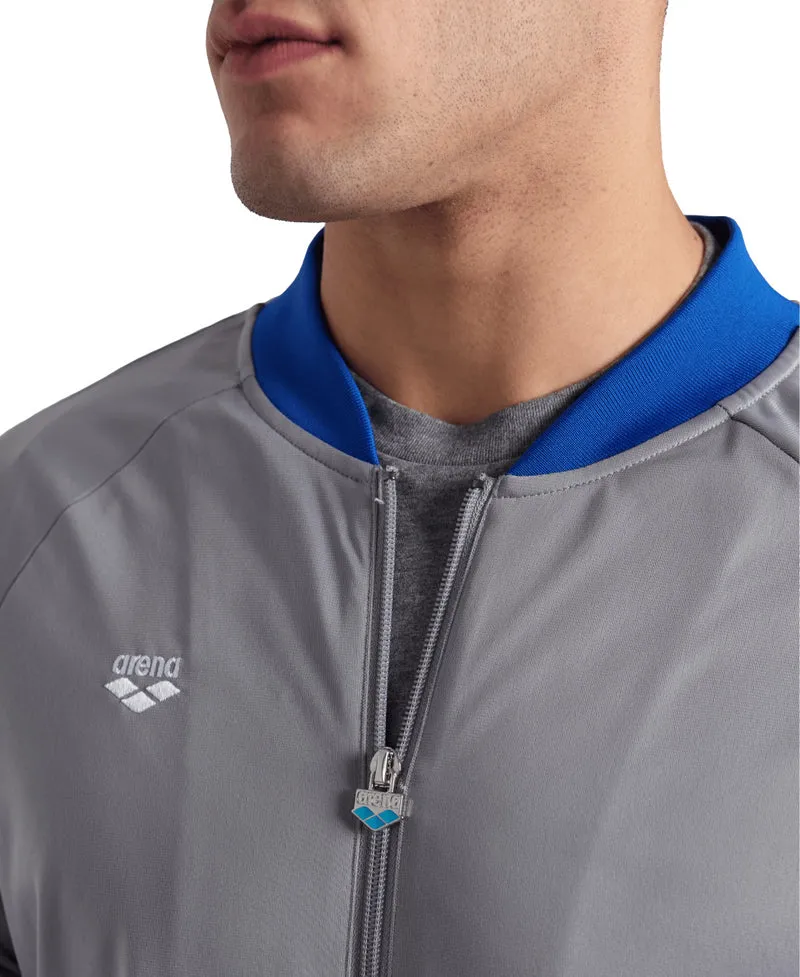 Arena Herren Team Relax Jacke Grau - Royal - Multi