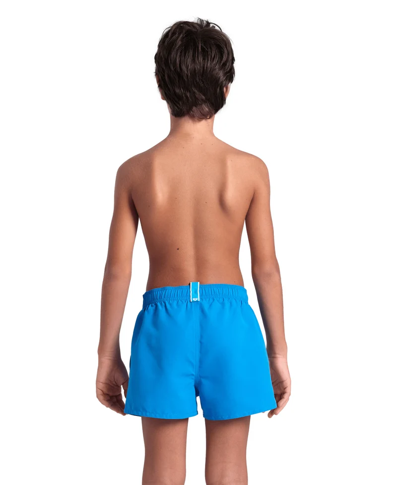 Arena Boys Beach Short Logo R Blue Lake-Soft green