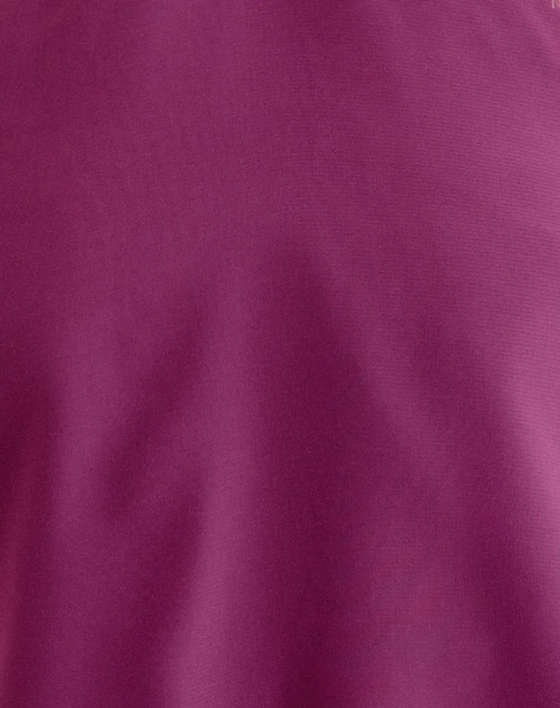 Milaya Minikleid aus Chiffon in der Farbe „Berry“