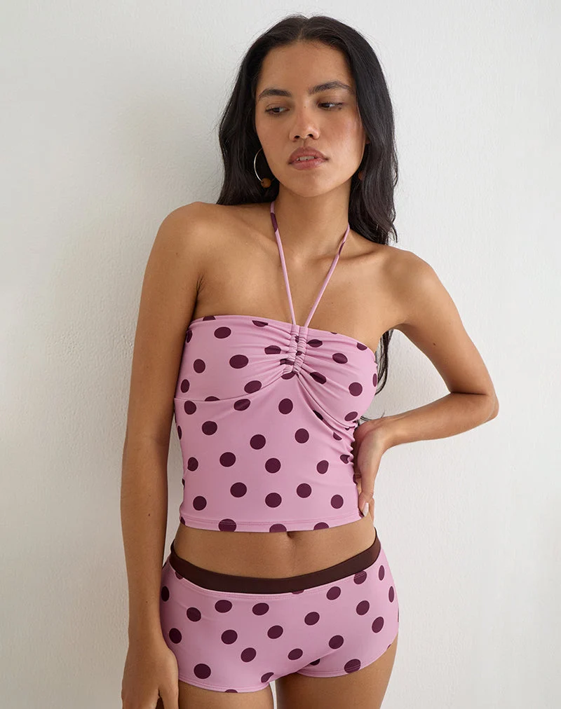 Baela Tankini in Rosa mit unregelmäßigen Punkten