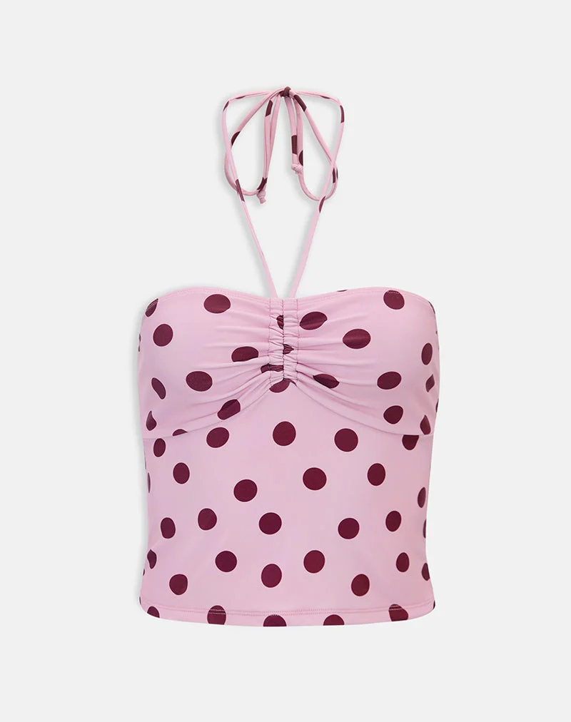 Baela Tankini in Rosa mit unregelmäßigen Punkten