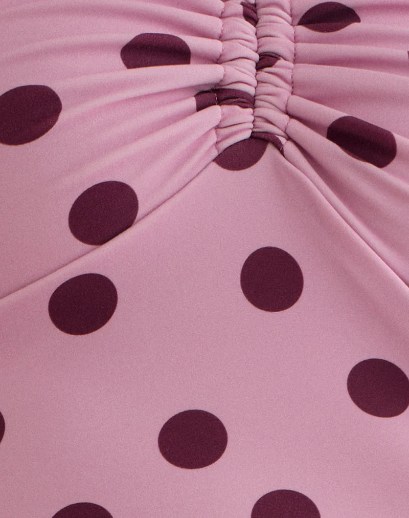 Baela Tankini in Rosa mit unregelmäßigen Punkten