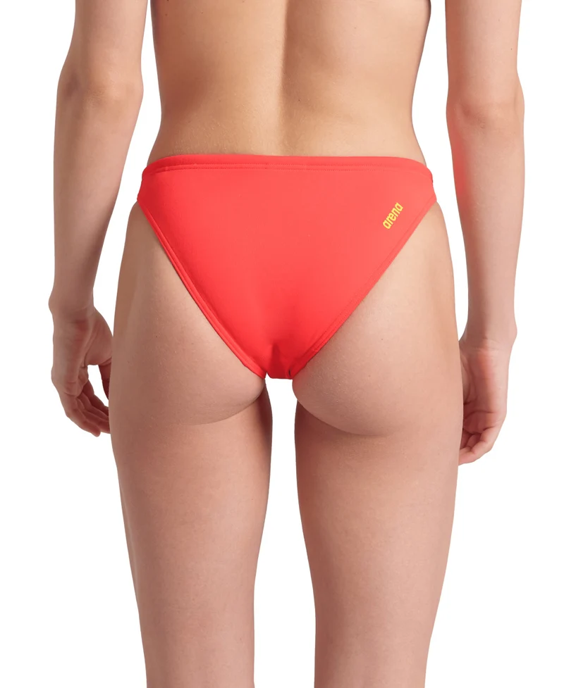 Arena Team Damen Bikinihose Solid Real Brief Neonrot