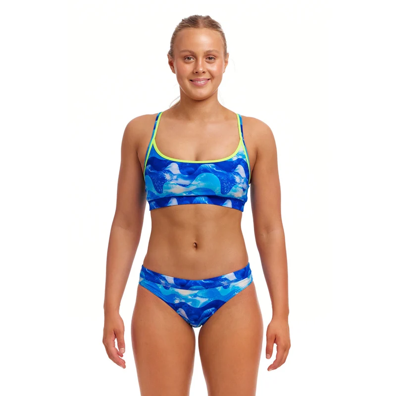 Funkita Damen Bikini Oberteil Sports Top Dive In