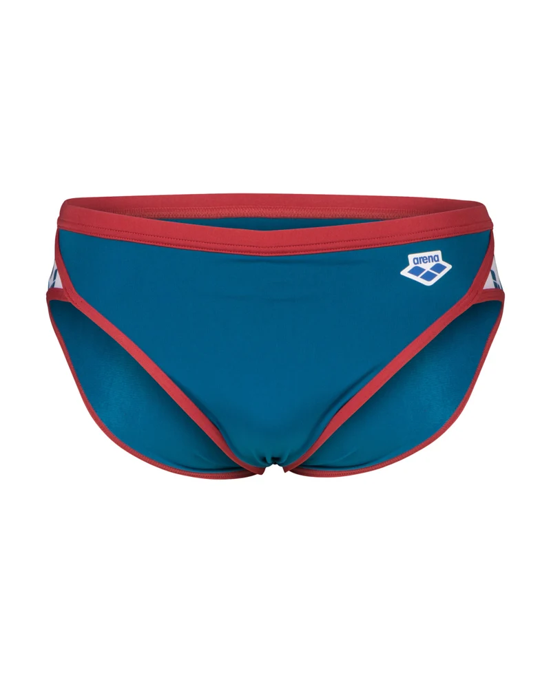 Arena Icons Herren Brief Badehose Solid Blue Cosmo-Astro Red