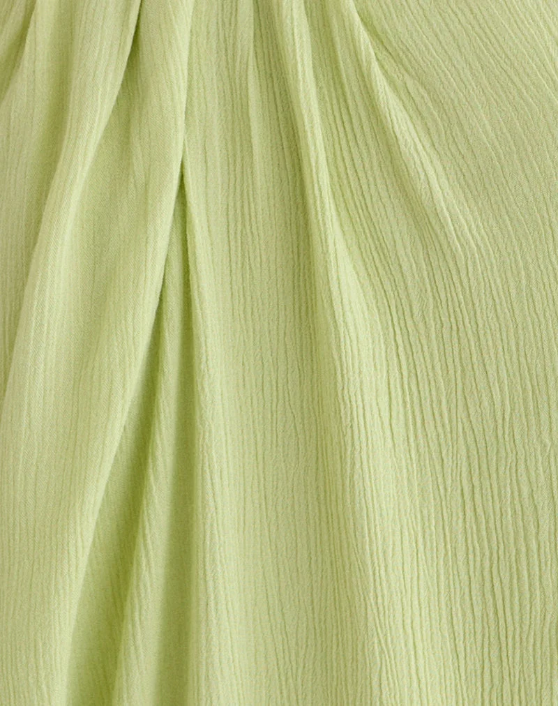 Nox Top in Crinkle Pistachio