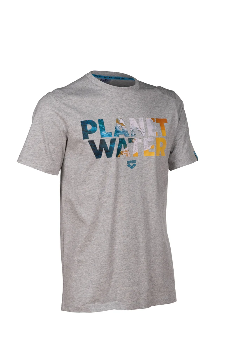 Arena Unisex PLANET WATER T-Shirt Medium Grey Heather
