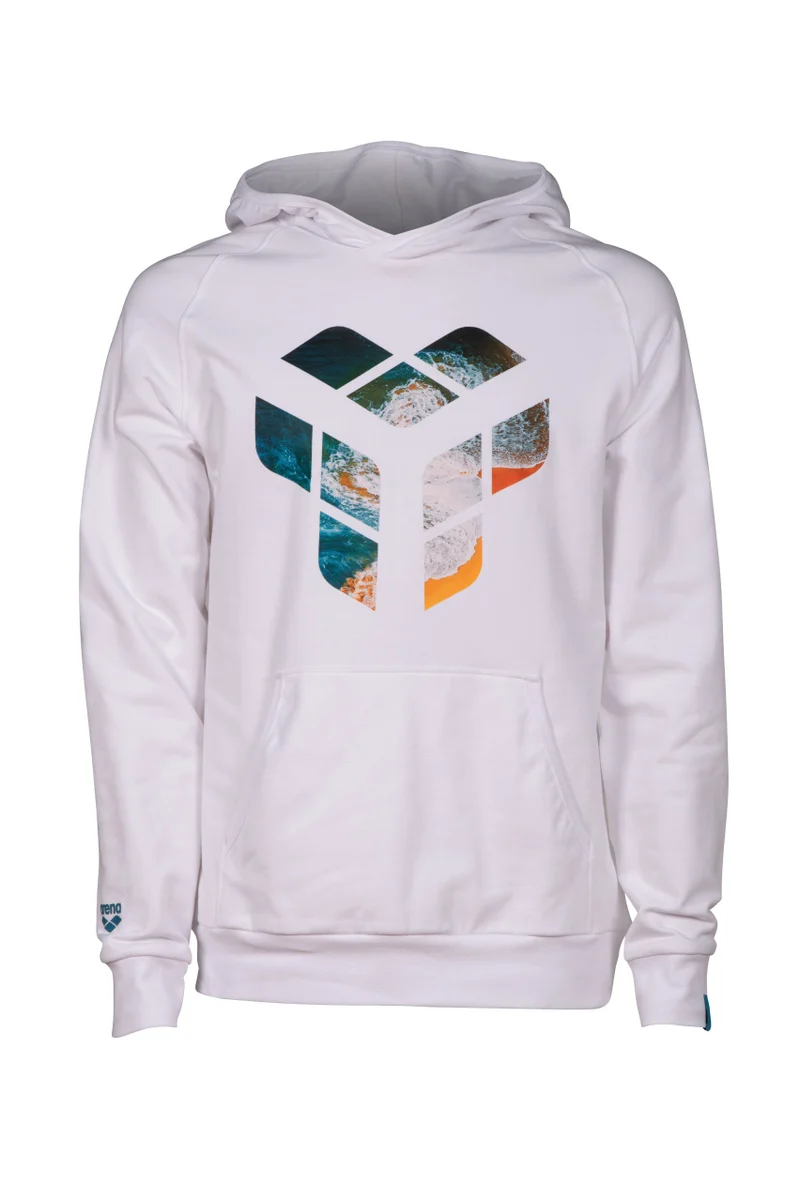 Arena Unisex PLANET WATER Kapuzenpullover White