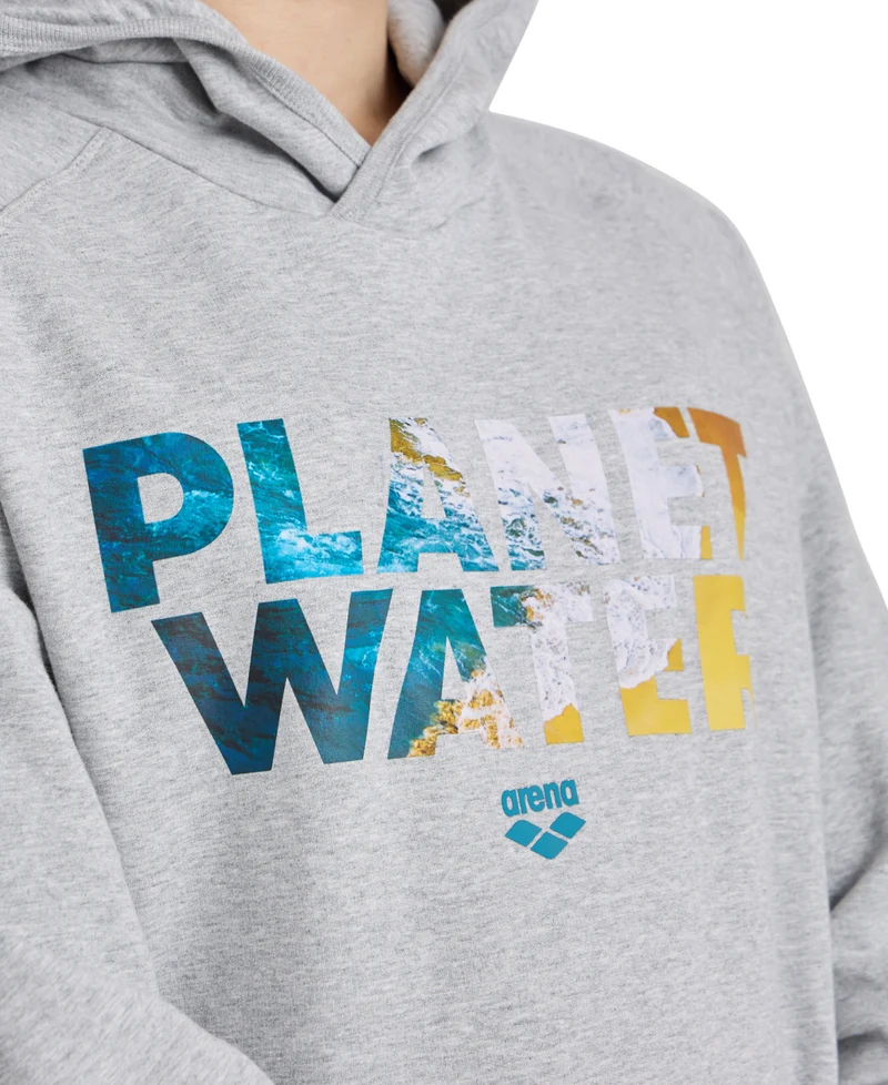 Arena Unisex PLANET WATER Kapuzenpullover Medium Grey Heather