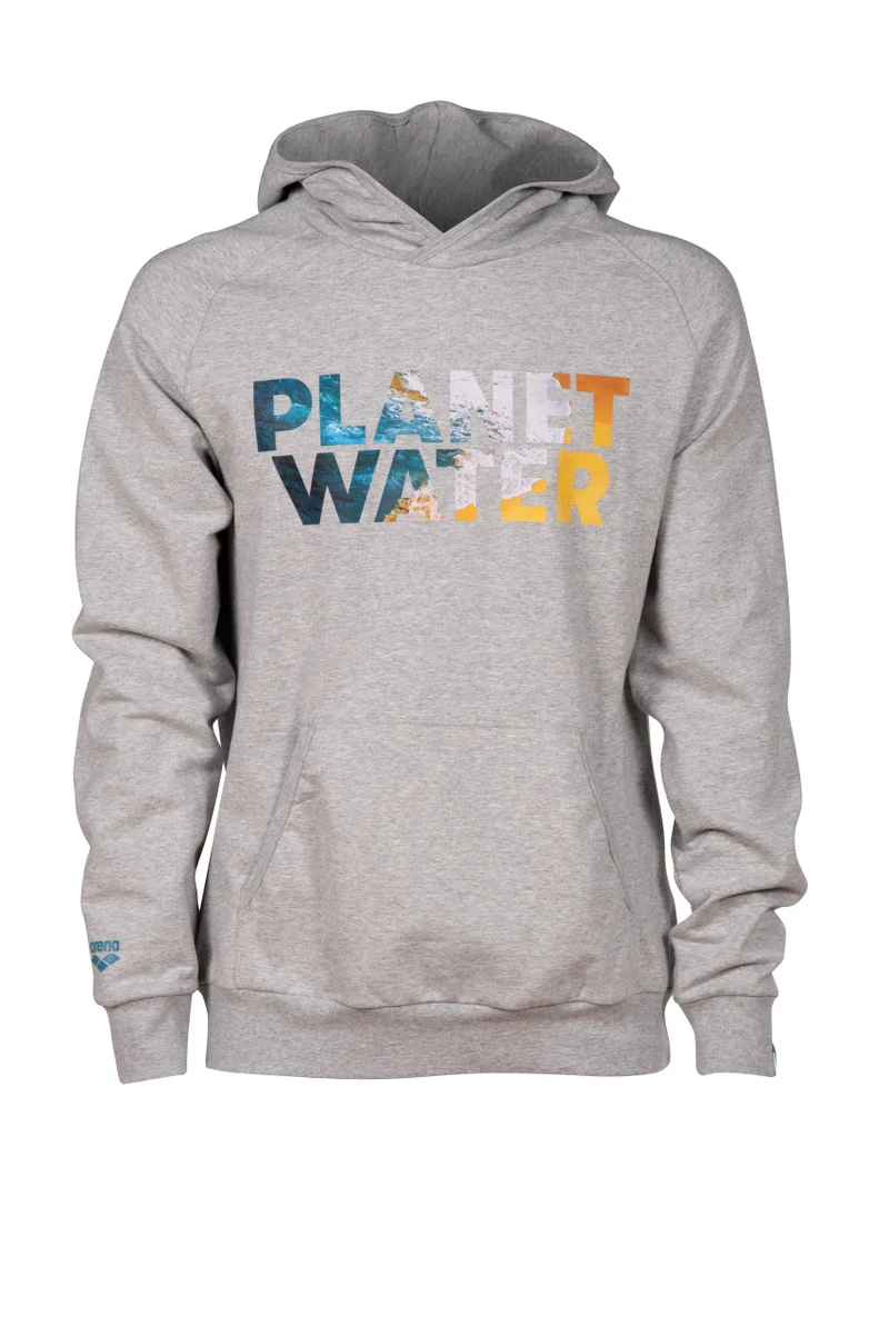 Arena Unisex PLANET WATER Kapuzenpullover Medium Grey Heather