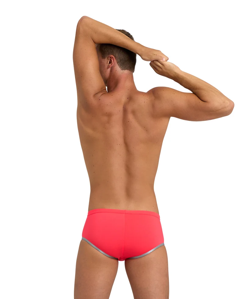 Arena Herren ONE 12 cm Brief Biglogo Fluo Red-Silver