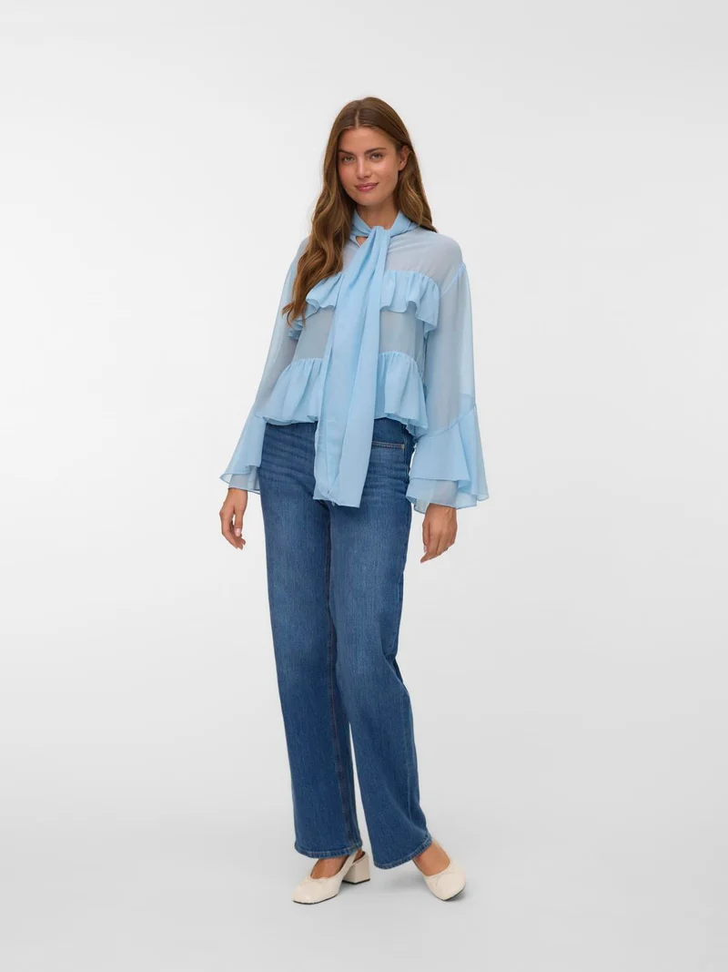 VMLUNA LS RUFFLE TOP