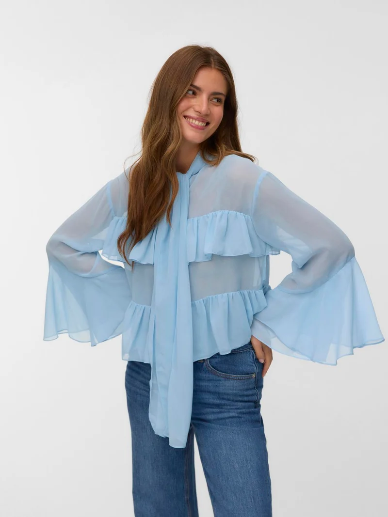 VMLUNA LS RUFFLE TOP