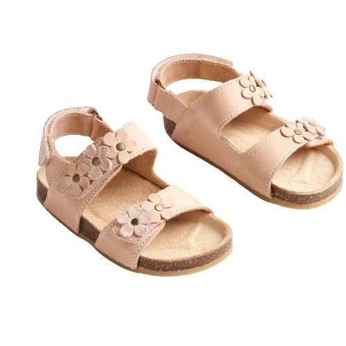 Wheat Clare Flower Sandale - beige Rose