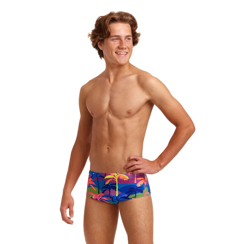 Funky Trunks Boys Sidewinder Trunk Palm A Lot