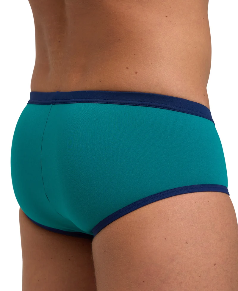 Arena Herren ONE 12 cm Brief Biglogo Green Lake-Navy