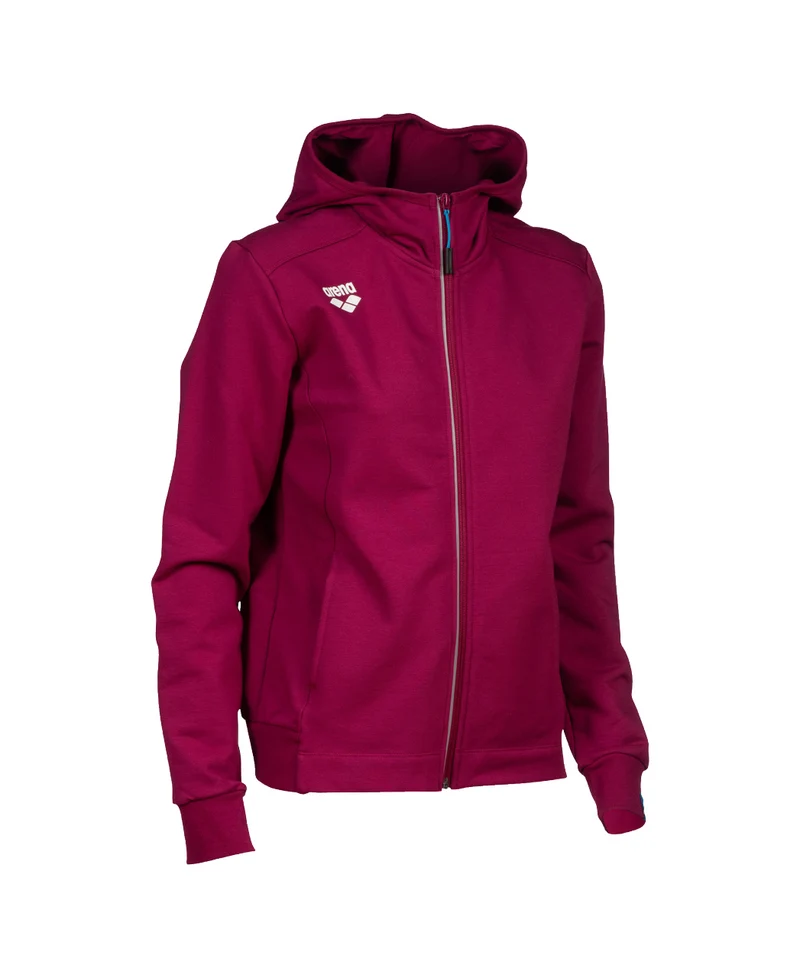 Arena Damen Sport Kapuzenjacke Panel Red Fandango