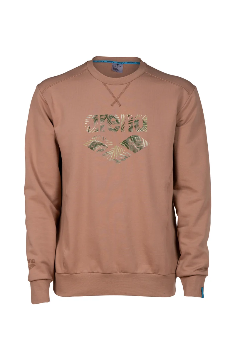 Arena Unisex Crew Sweat Logo Caramelo