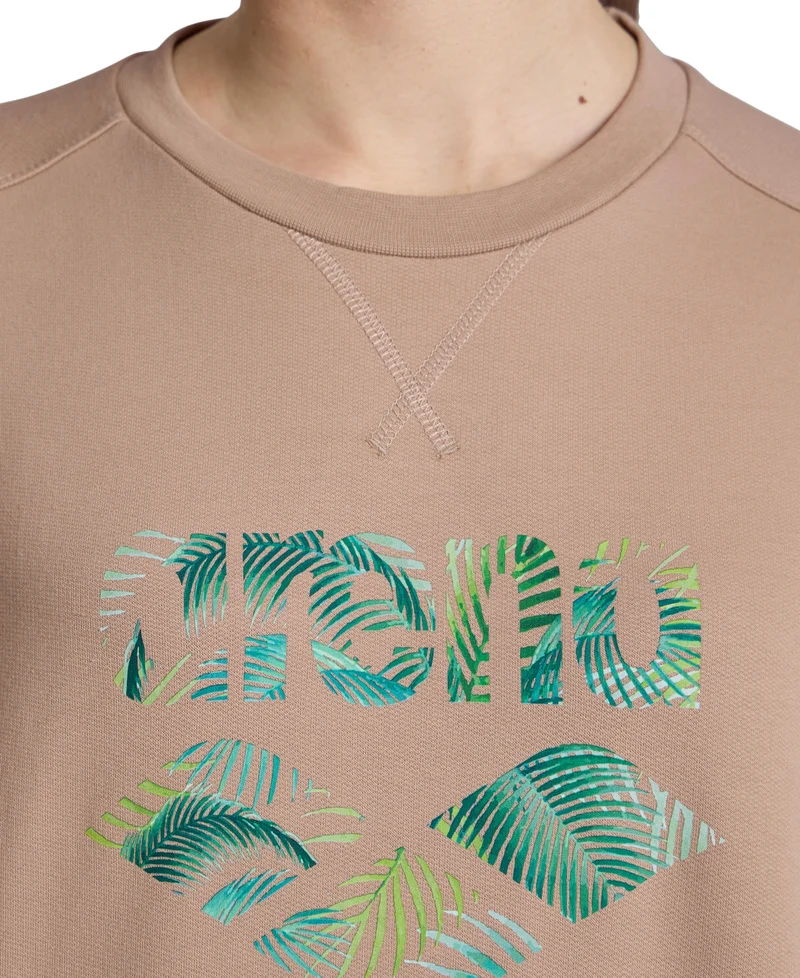 Arena Unisex Crew Sweat Logo Caramelo