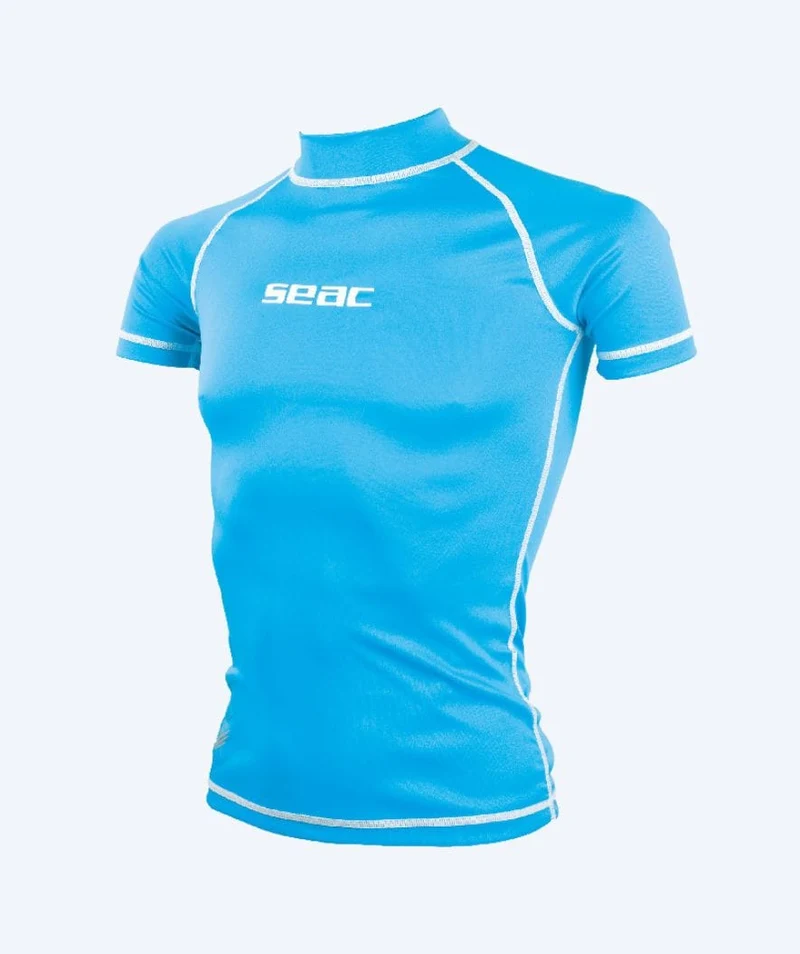 SEAC UV Shirt für Kinder - T-Sun Short - Blau/Weiß
