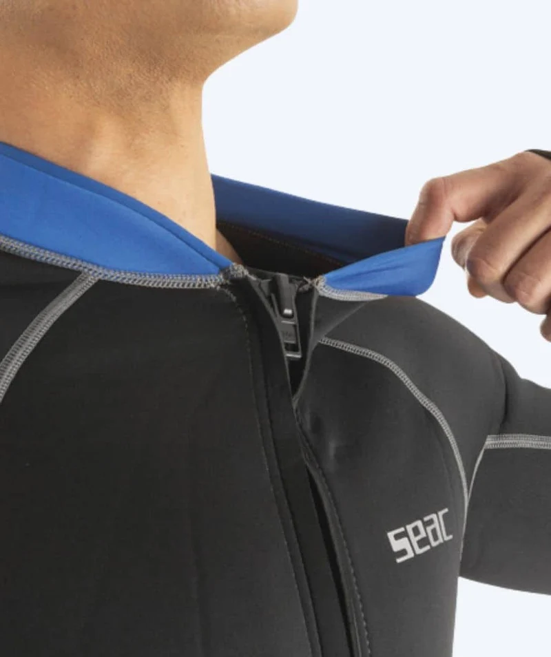 SEAC Neoprenshirt mit Reißverschluss für Herren - Lover - Schwarz/Blau