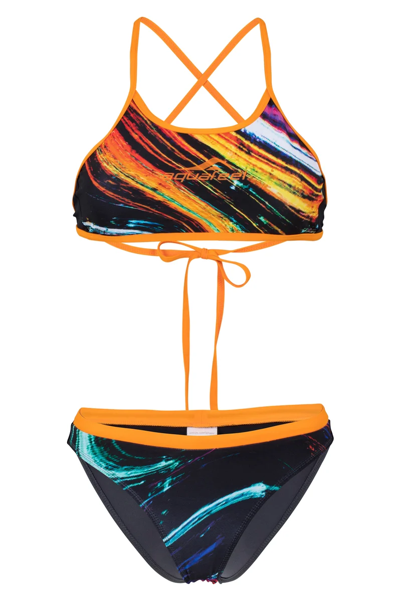 Aquafeel Damen Bikini Mini-Crossback Colour Waves