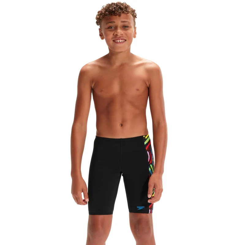 Speedo Boys Jammer colour Panel schwarz-multicolor