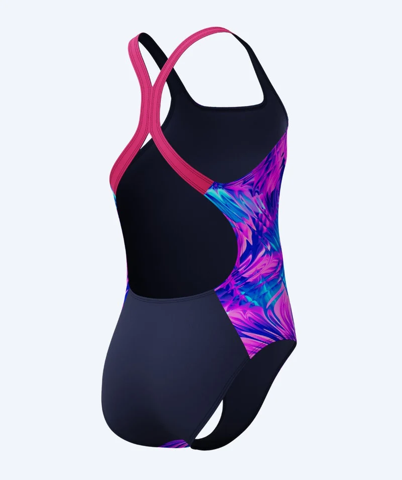 Speedo Badeanzug für Mädchen - Print Powerback - Lila/Rosa