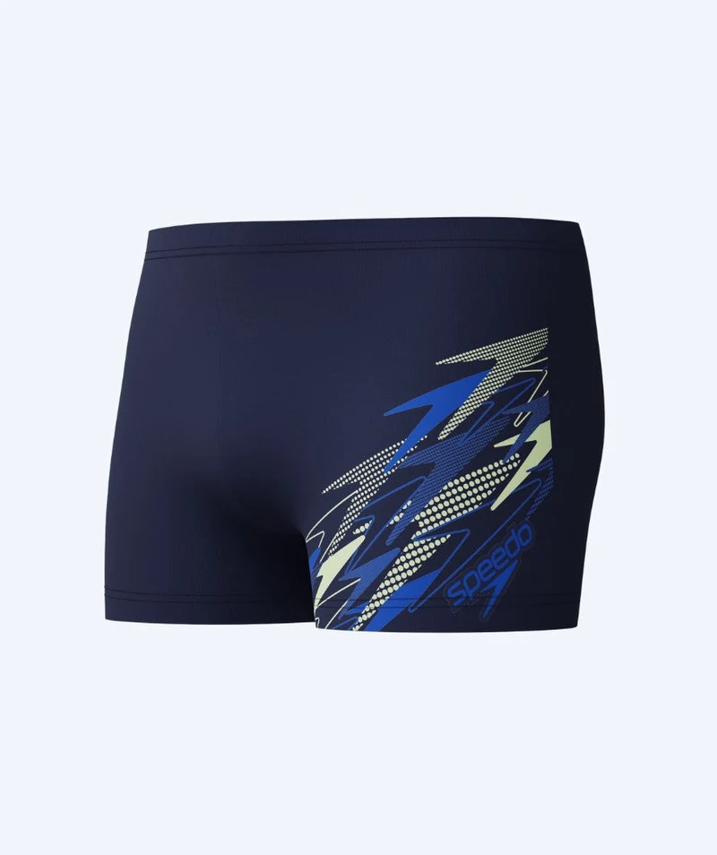 Speedo Aquashorts für Herren - Medley Logo - Dunkelblau/Grün