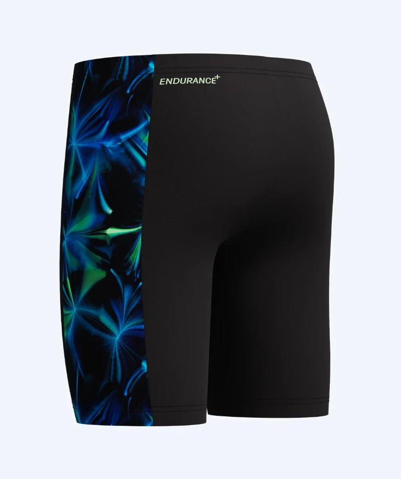 Speedo lange Badehose für Jungen - Print Panel - Schwarz/Grün
