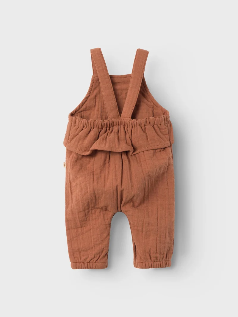 Lil' Atelier Overall aus Musselin - Tuda - Johannisbrotbraun