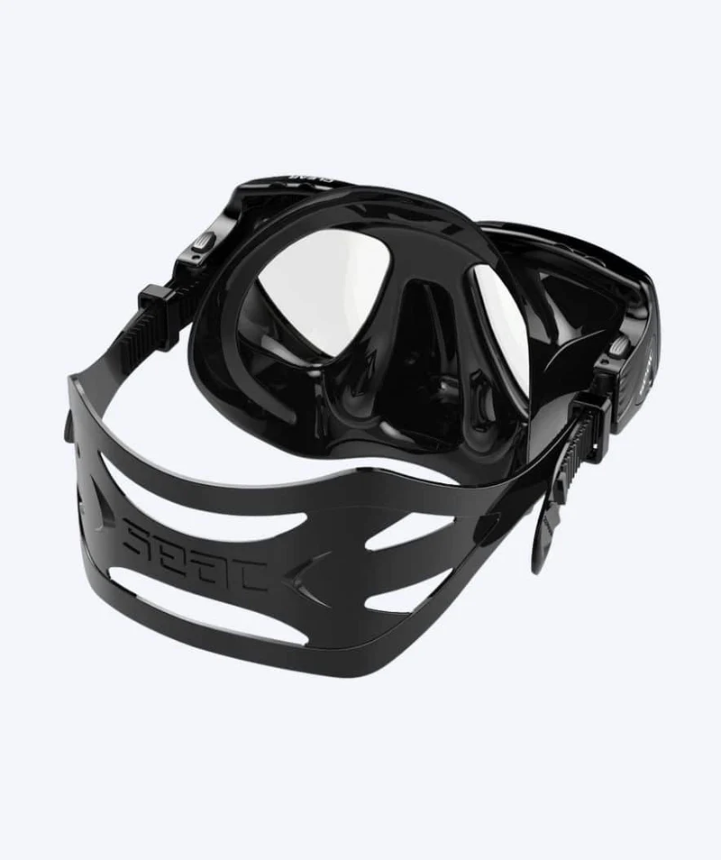 SEAC Tauchmaske für Erwachsene - Clear - Schwarz