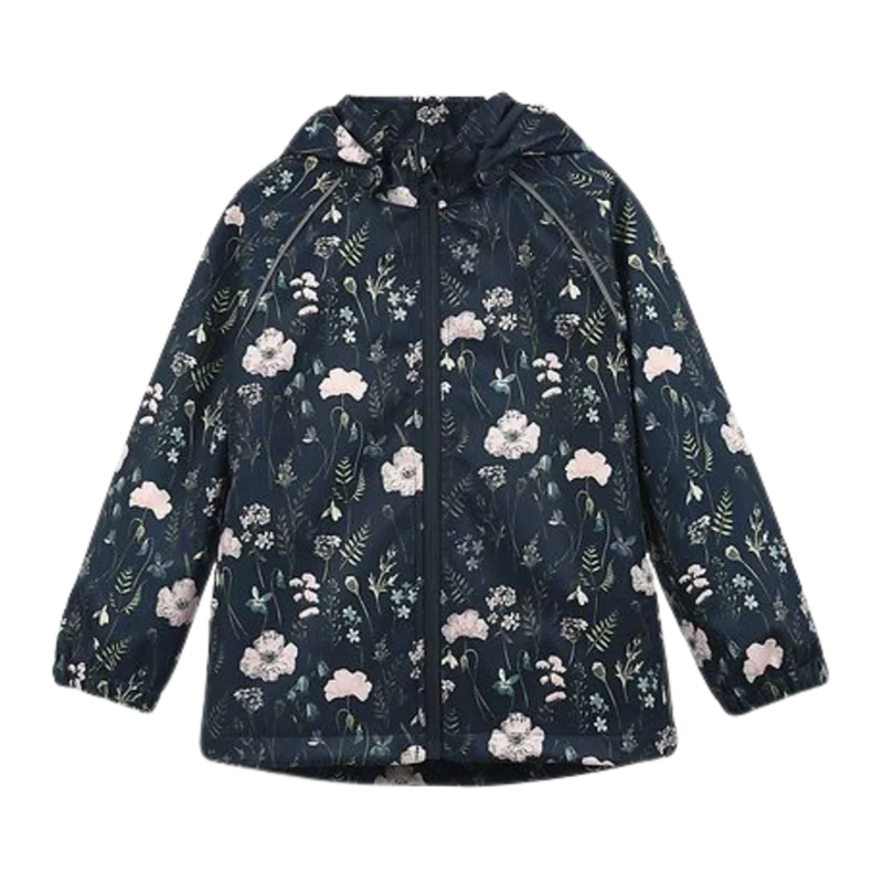 Minymo Softshelljacke - Blumen - Blaue Nächte