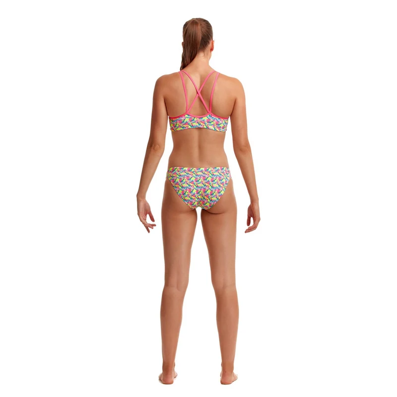 Funkita Damen Bikini Oberteil Criss Cross Top Bye Birdie
