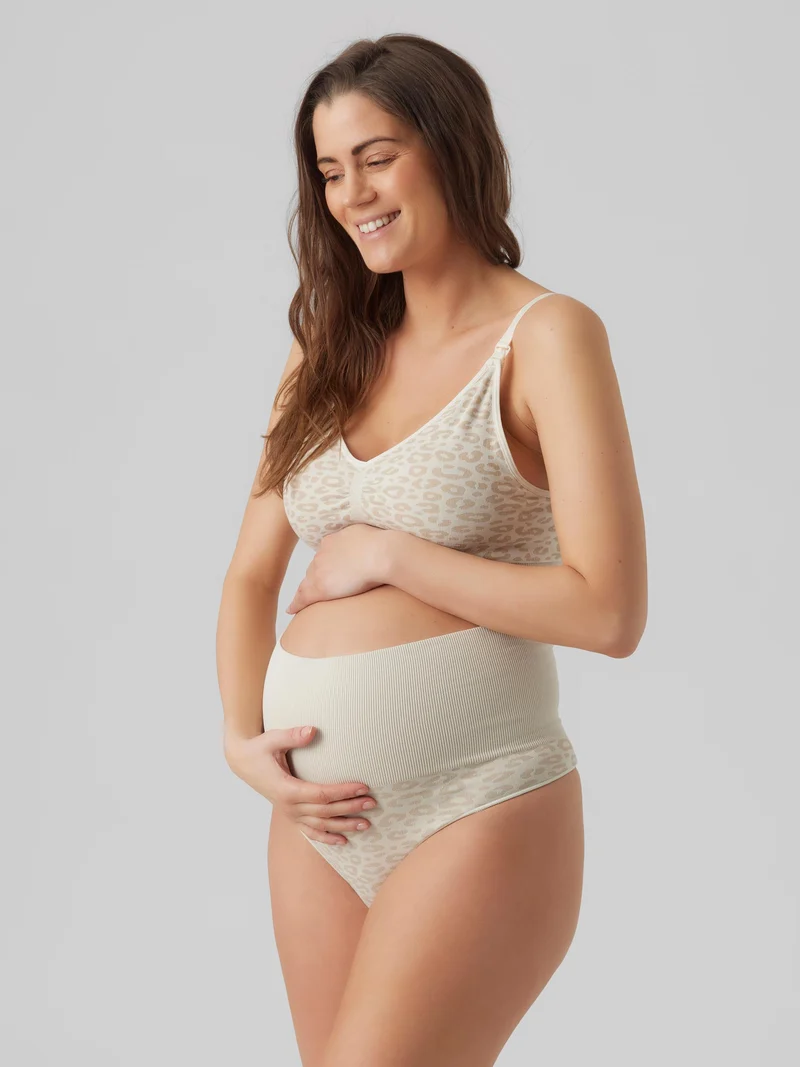 Mamalicious nahtlose Umstands-Tangas, 2er-Pack – Schneeweiß Leo