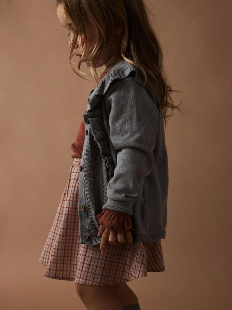 Lil' Atelier Strickjacke - Flara - Regenwetter