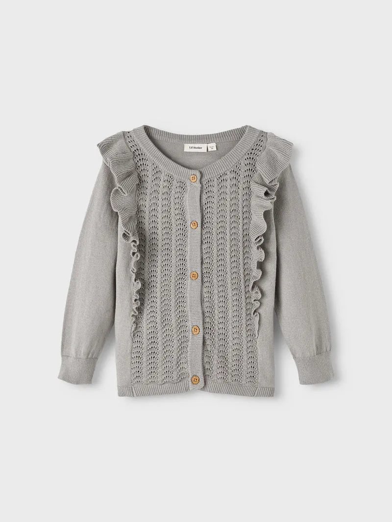 Lil' Atelier Strickjacke - Flara - Regenwetter