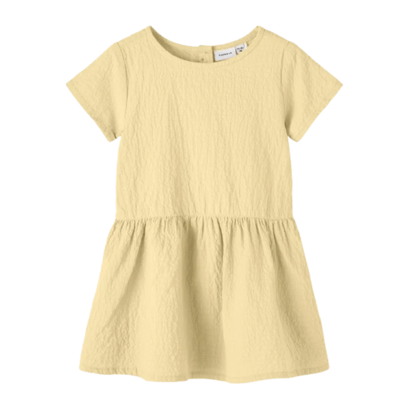 Kleid mit kurzen Ärmeln, Modell Herandi - Doppelcreme