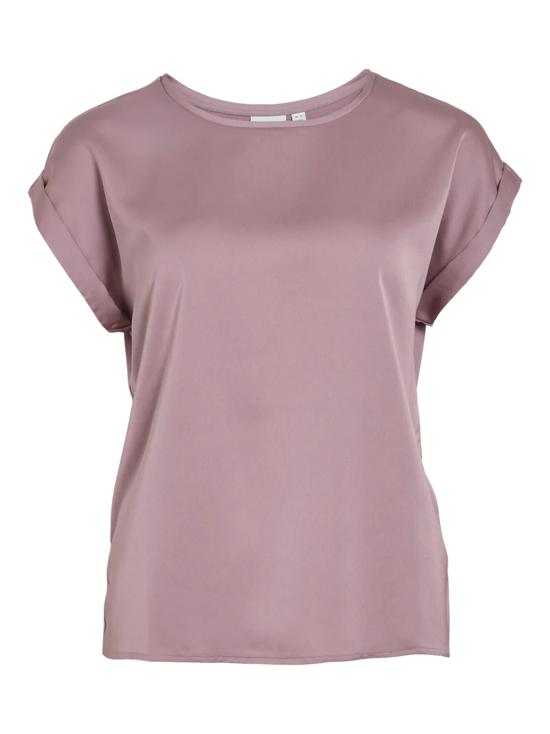 VIELLETTE S/S SATIN TOP