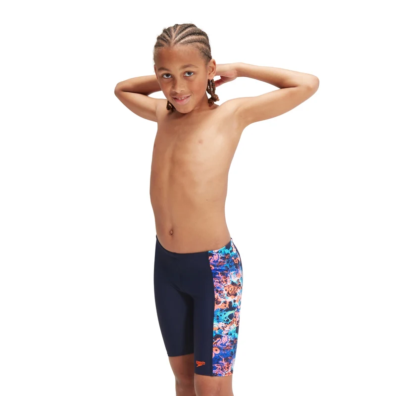 Speedo Boys Jammer Panel Alover navy-orange
