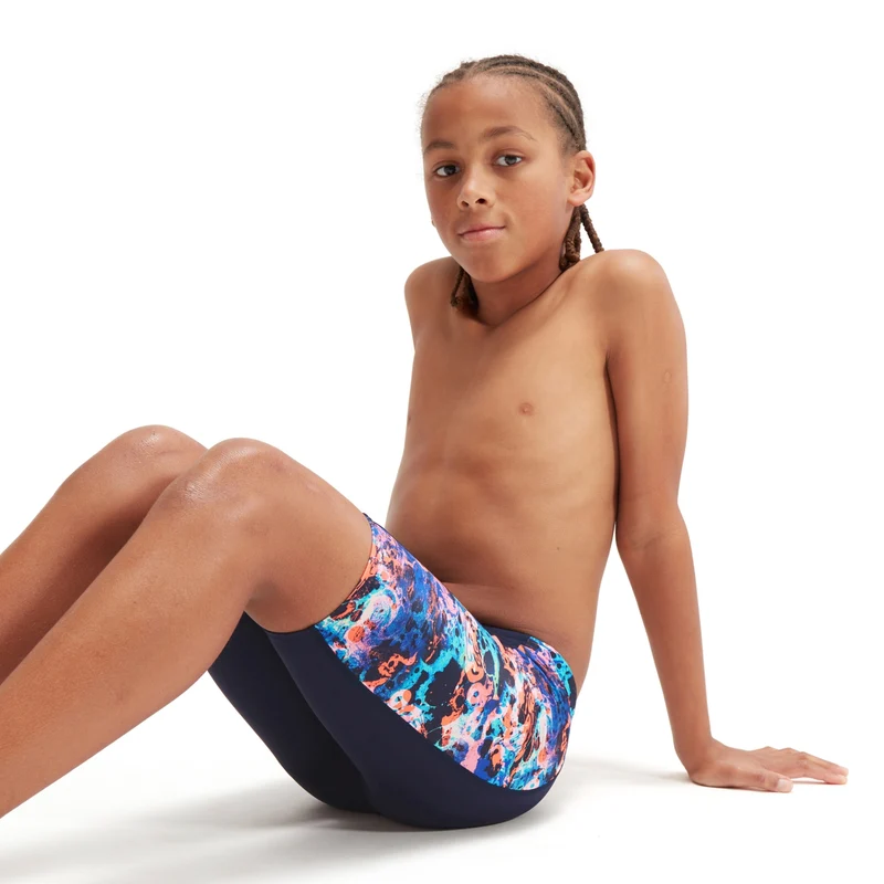 Speedo Boys Jammer Panel Alover navy-orange