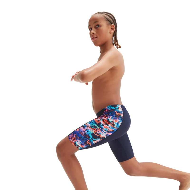 Speedo Boys Jammer Panel Alover navy-orange