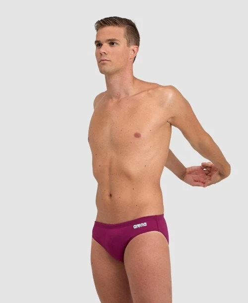 Arena Herren ONE 12 cm Brief Biglogo Red Fandango-Black