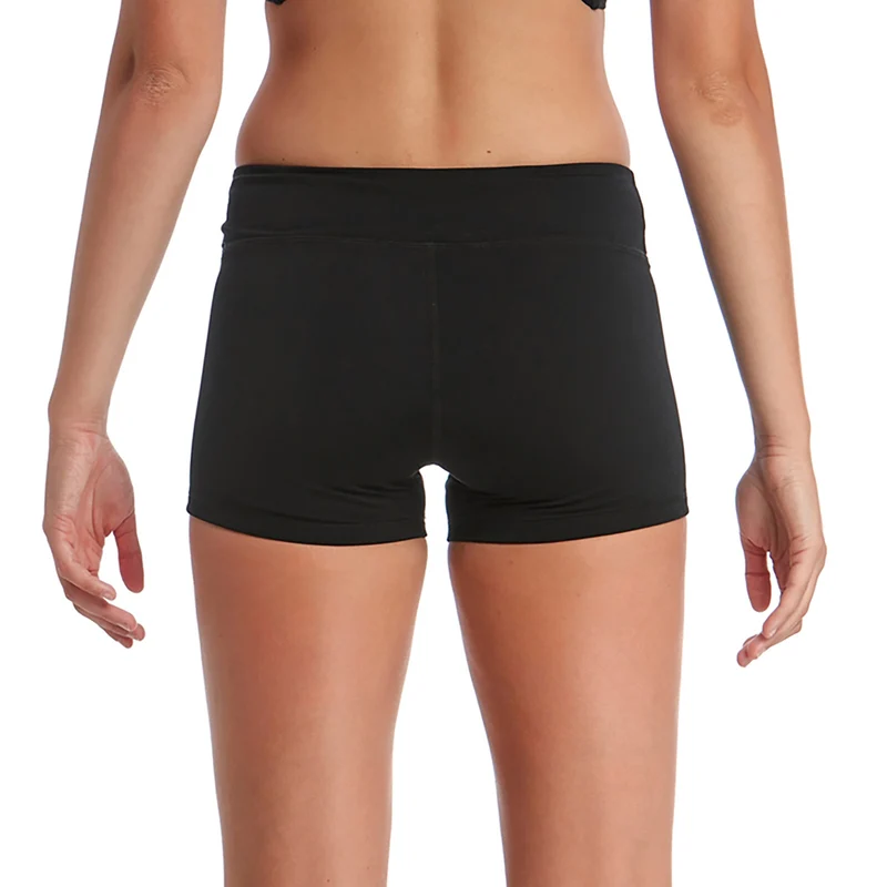 Funkita Damen Bikinihose Boy Leg mit Bein Still Black Solid