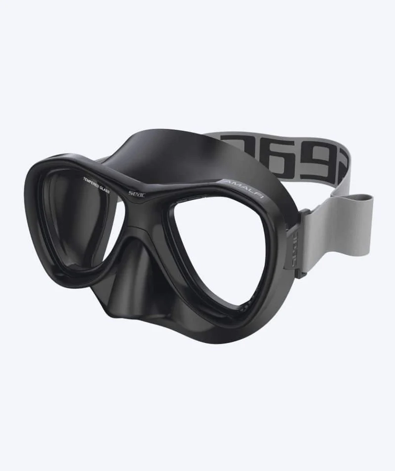 SEAC Tauchmaske für Erwachsene - Amalfi - Schwarz