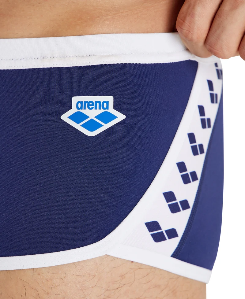 Arena Icons Herren Badehose Low Waist Solid navy-weiß